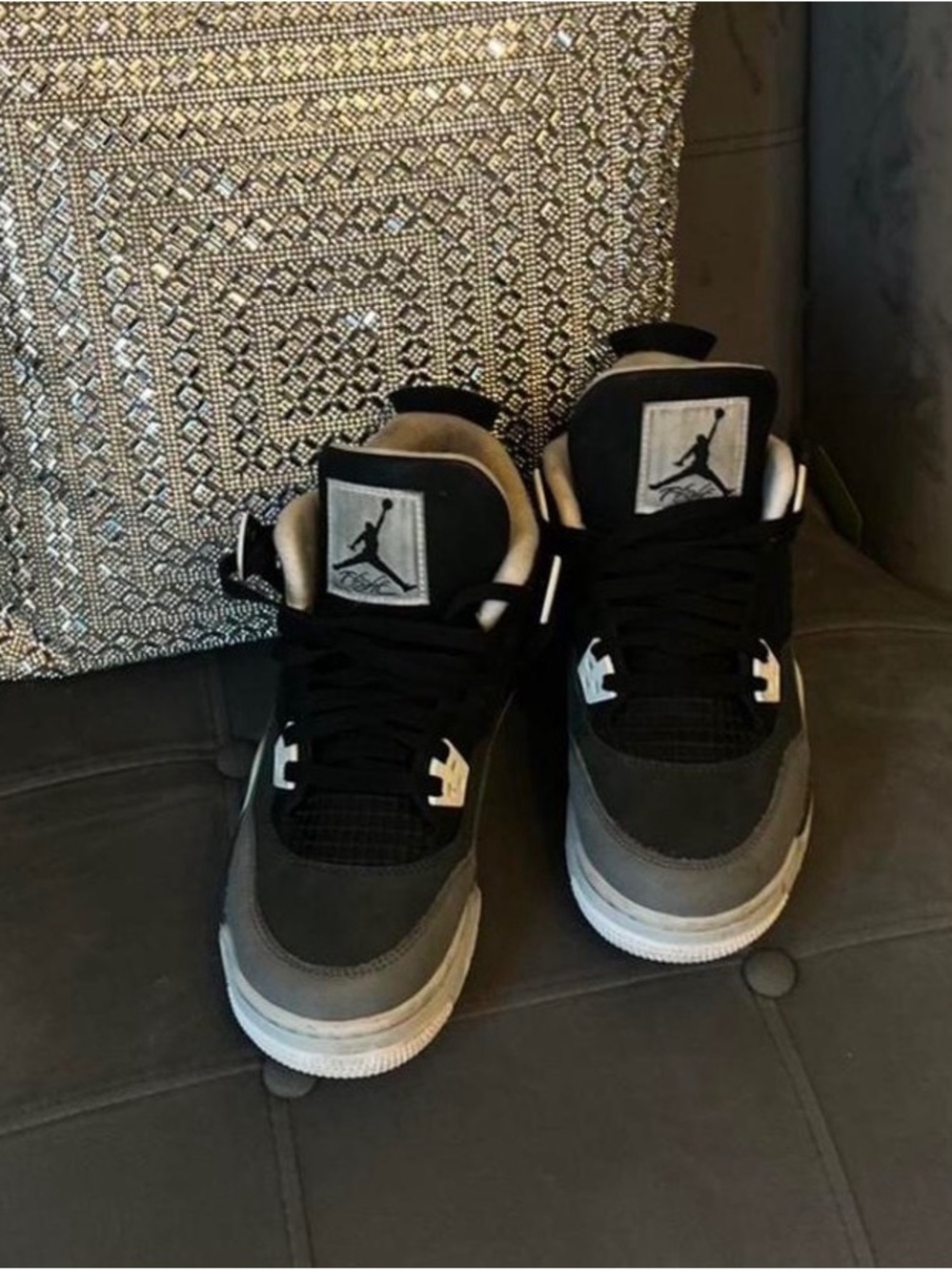 Jordan Kids Black and Gray Basketball Sneakers - Picture 3 of 3